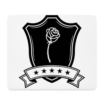 Rose Schild - Mousepad (Querformat) - Weiß - Vorne