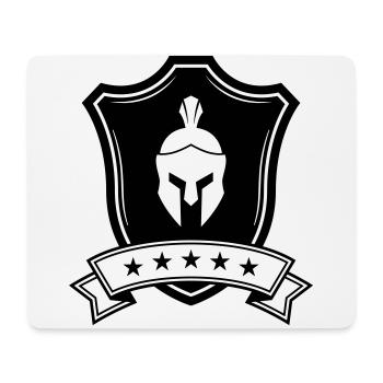 Spartaner Helm wappen - Mousepad (Querformat) - Weiß - Vorne