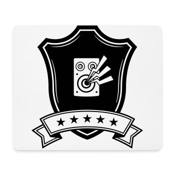 Boxes music coat of arms - Mouse Pad (horizontal) - white - Front