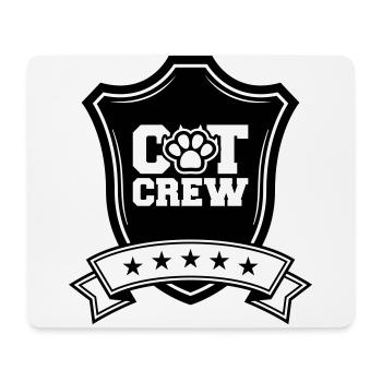 Cat Crew Crest - Mouse Pad (horizontal) - white - Front
