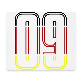 9 Symbole numérique Allemagne - Tapis de souris (format paysage) - blanc - Devant