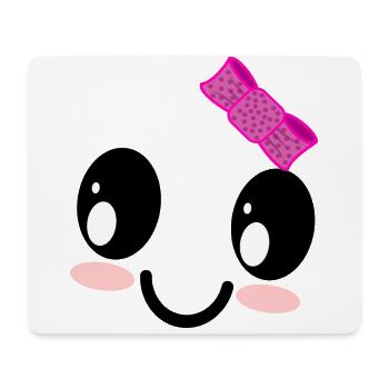 Süßes Mädchen Geister Gesicht Halloween Kostüm - Mousepad (Querformat) - Weiß - Vorne