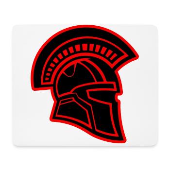 Spartan Head Warrior Sparta Helmet - Mouse Pad (horizontal) - white - Front