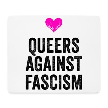 LES QUEERS CONTRE LE FASCISME - Tapis de souris (format paysage) - blanc - Devant
