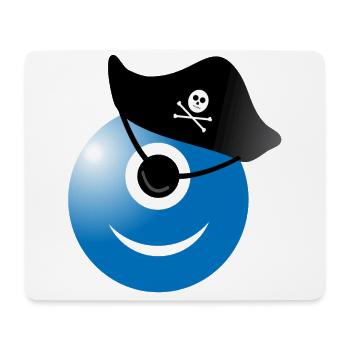 Piratenauge Pirat Kind Seemann Kapitän - Mousepad (Querformat) - Weiß - Vorne