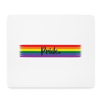 Pride Rainbow LGBTQ Design - Mousepad (Querformat) - Weiß - Vorne