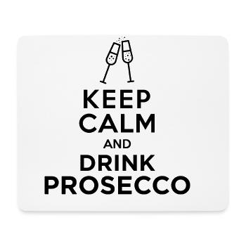 keepcalm prosecco black - Mouse Pad (horizontal) - white - Front