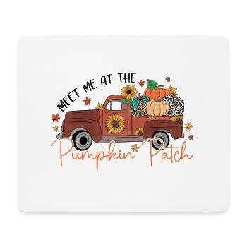 Treffen Sie mich bei Pumpkin Patch - Mousepad (Querformat) - Weiß - Vorne