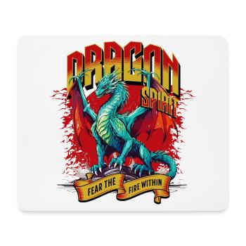 Drache Fantasie Magie Mystik Mythologie Kreatur - Mousepad (Querformat) - Weiß - Vorne