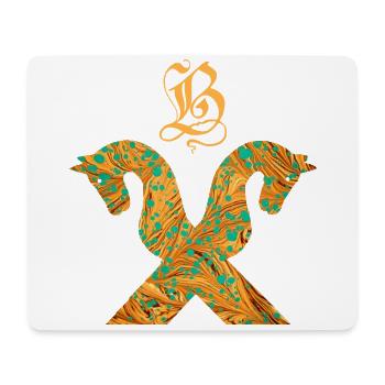 pignon de cheval e 95 b - Tapis de souris (format paysage) - blanc - Devant
