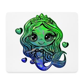 Süße Meerjungfrau 1 - Mousepad (Querformat) - Weiß - Vorne