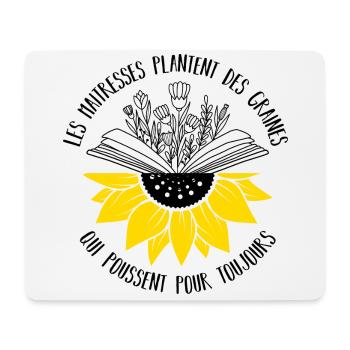 Les maîtresses plantent des graines cadeau - Tapis de souris (format paysage) - blanc - Devant