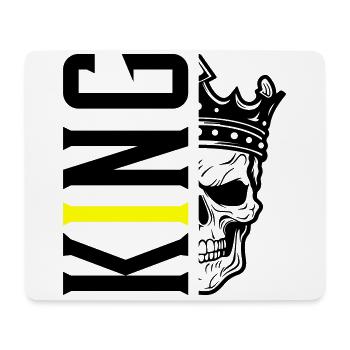 King Skull - Mouse Pad (horizontal) - white - Front