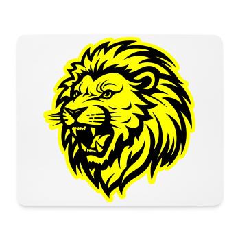 Löwenkopf Löwe Tier - Mousepad (Querformat) - Weiß - Vorne