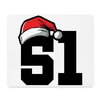 51 Number Christmas - Mouse Pad (horizontal) - white - Front