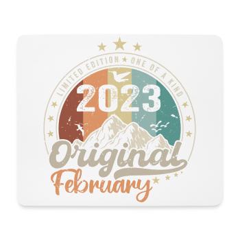 Legends born in February 2023 gift 1 year old - Mouse Pad (horizontal) - white - Front
