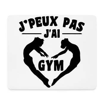 Ich kann kein Fitnessstudio | Gymnastik Geschenk | Fitnessstudio - Mousepad (Querformat) - Weiß - Vorne
