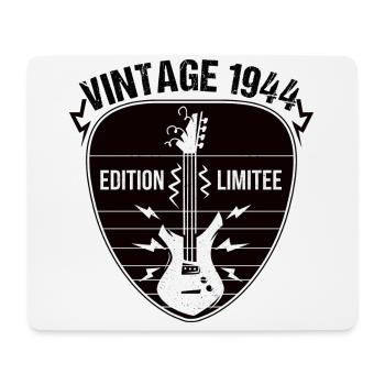 Vintage 1944 médiator guitare cadeau guitariste - Tapis de souris (format paysage) - blanc - Devant