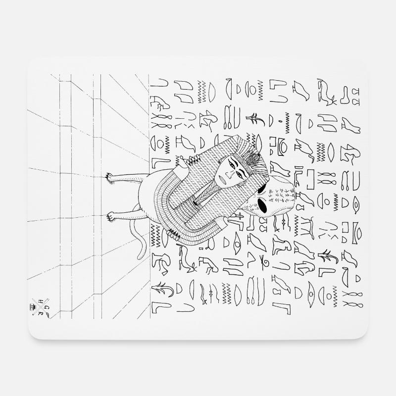 Tutanchamun? - Mousepad (Querformat) - Weiß