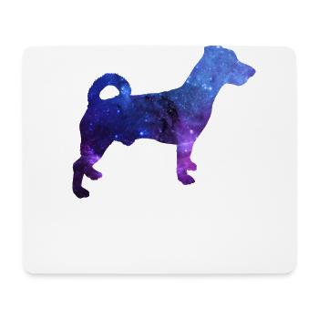 Jack Russel Cadeau pour chien Galaxy - Tapis de souris (format paysage) - blanc - Devant