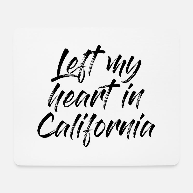 Clifornia hoodie - Mouse Pad (horizontal) - white