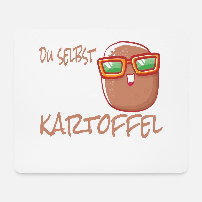 Kartoffel - Mousepad (Querformat) - Weiß