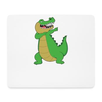 crocodile - Tapis de souris (format paysage) - blanc - Devant