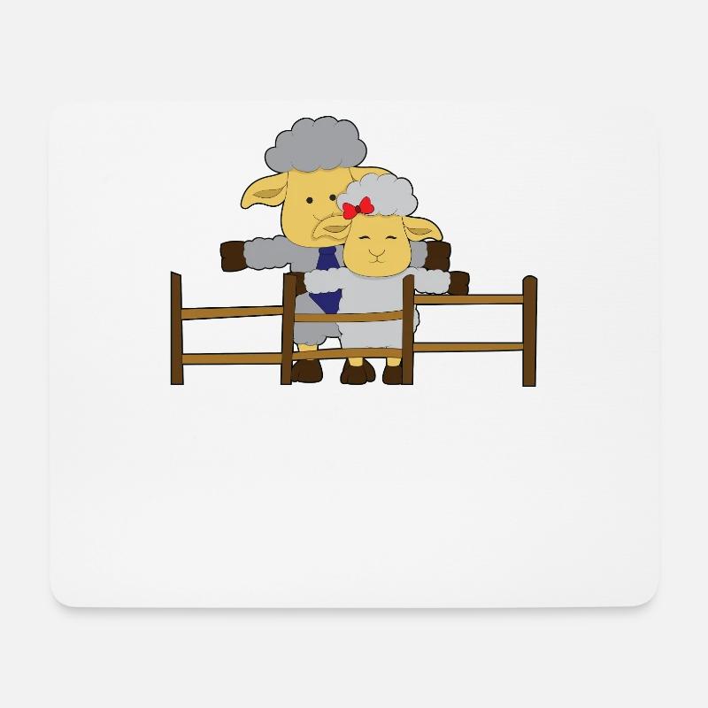 sheep - Mouse Pad (horizontal) - white