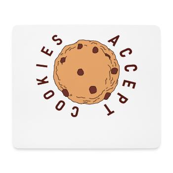 Accept cookies biscuit - Mouse Pad (horizontal) - white - Front