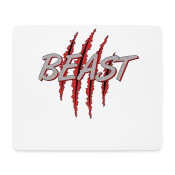 Beast / Beast & Beauty Duo partner look - Mouse Pad (horizontal) - white - Front