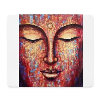 Bouddha - Tapis de souris (format paysage) - blanc - Devant
