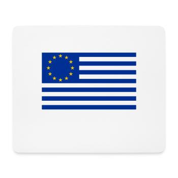United States of Europe - EU Star Euro EEC - Mouse Pad (horizontal) - white - Front