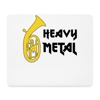 Drôle de design de ténor, heavy metal, musique de soufflage - Tapis de souris (format paysage) - blanc - Devant