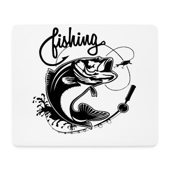 Angler fishing fish - Mouse Pad (horizontal) - white - Front