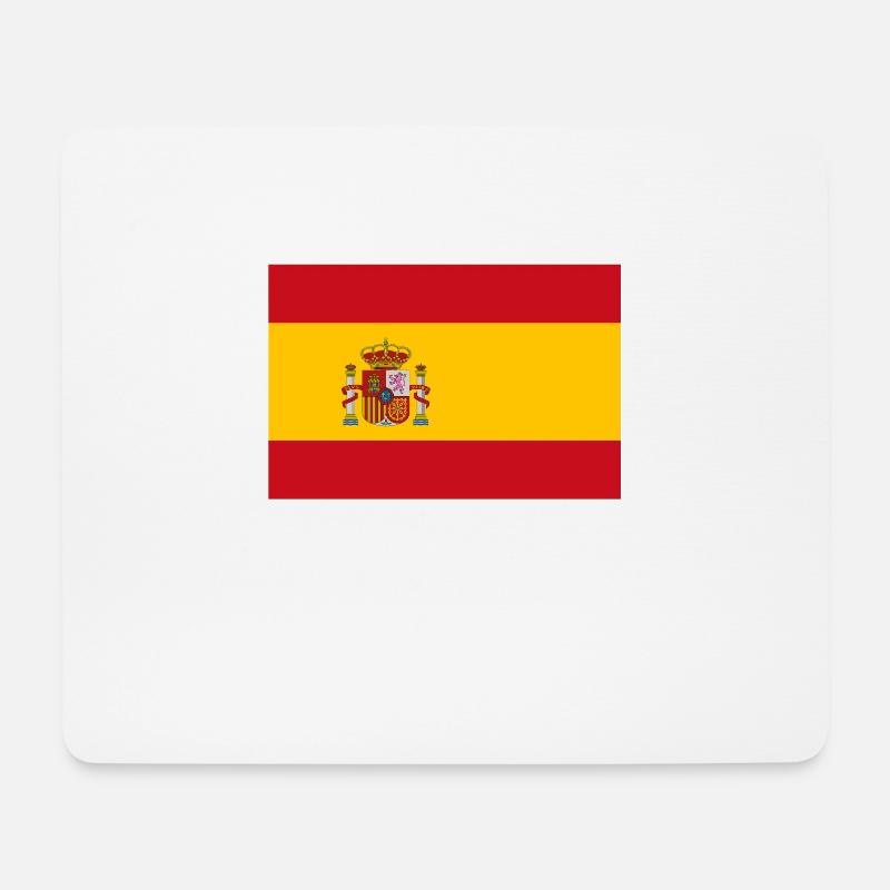 Espagne drapeau drapeau espana espagnol europe eu - Tapis de souris (format paysage) - blanc