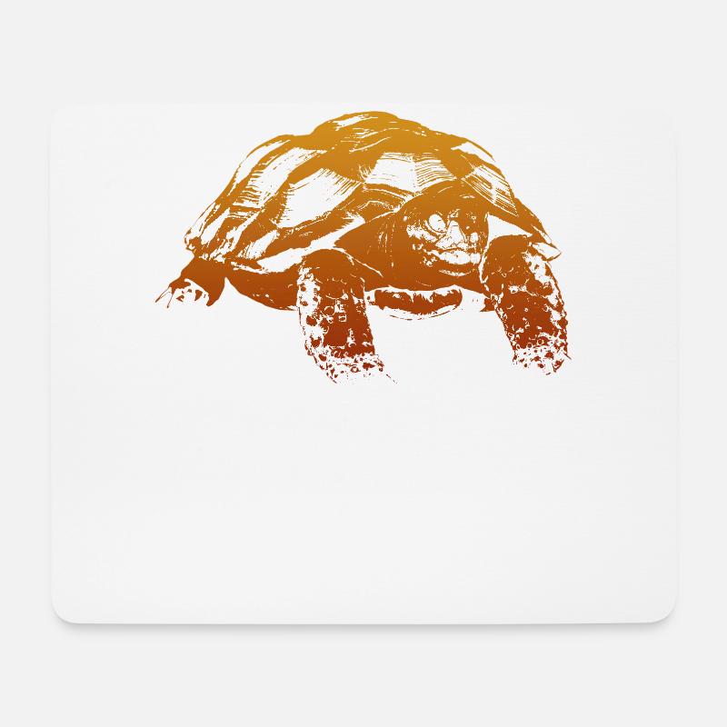 Schildkröte - Mousepad (Querformat) - Weiß
