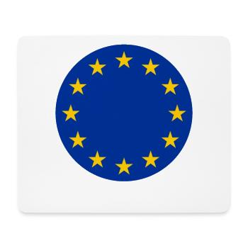 EU stars in the blue circle - Europe Euro flag - Mouse Pad (horizontal) - white - Front