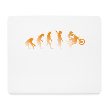 EVOLUTION MOTORRAD BIKE BIKER MOTO CROSS ENDURO - Mousepad (Querformat) - Weiß - Vorne
