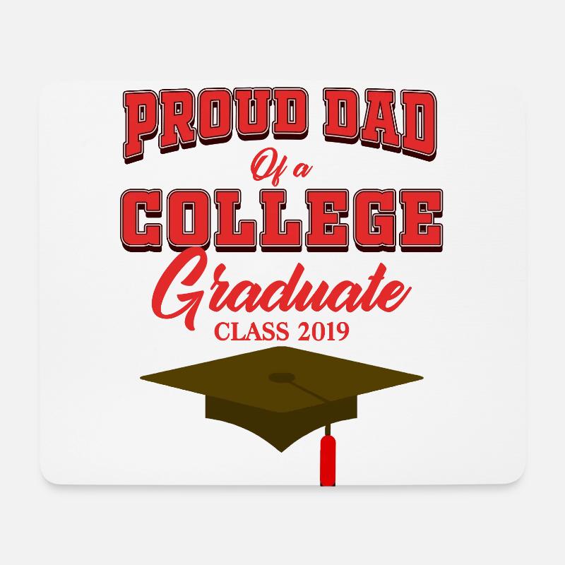 graduation College - Mousepad (Querformat) - Weiß