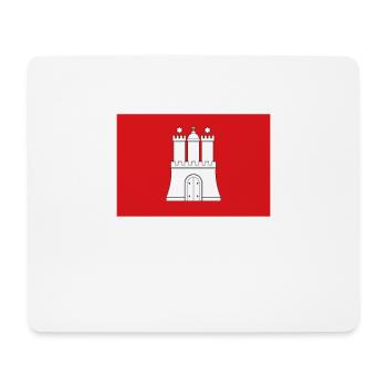 Hambourg - Tapis de souris (format paysage) - blanc - Devant