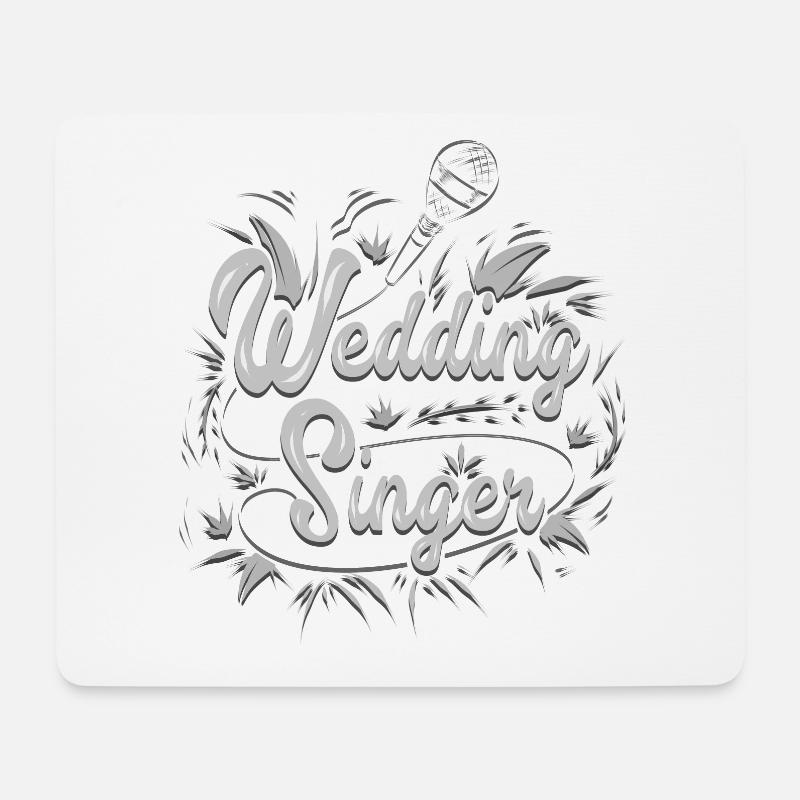 Hochzeit Sänger - Mousepad (Querformat) - Weiß