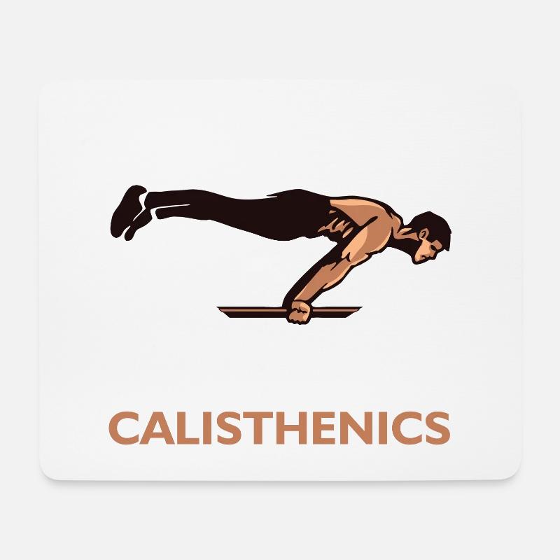 calisthenics - Mouse Pad (horizontal) - white
