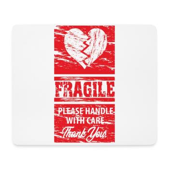 Amour, Célibataire, Coeur, Cadeau, Idée Cadeau - Tapis de souris (format paysage) - blanc - Devant