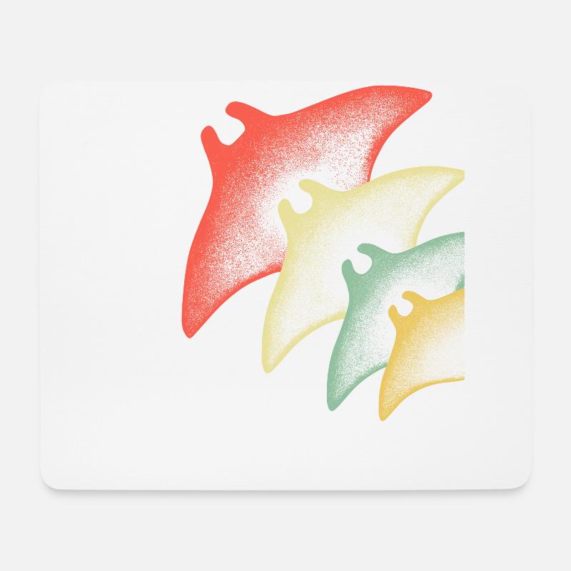 Rochen Taucher Geschenk Diving - Mousepad (Querformat) - Weiß