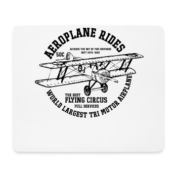 T-shirt cadeau avion pilote - Tapis de souris (format paysage) - blanc - Devant
