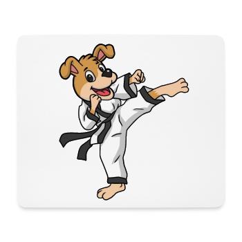 Karaté Chien Judo Chiens Sports Club Enfants - Tapis de souris (format paysage) - blanc - Devant