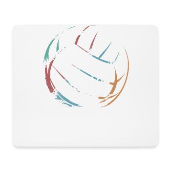 Retro Volleyball - Mouse Pad (horizontal) - white - Front