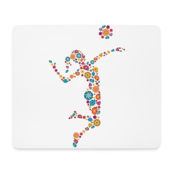 Volleyball Design for girls and women - Mouse Pad (horizontal) - white - Front