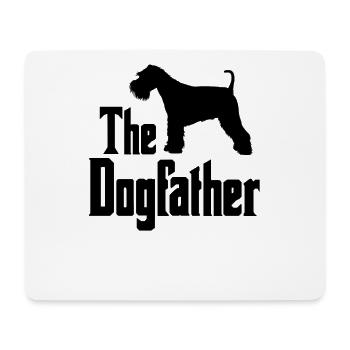 The Dogfather, lustiges Zwergschnauzer Geschenk - Mousepad (Querformat) - Weiß - Vorne