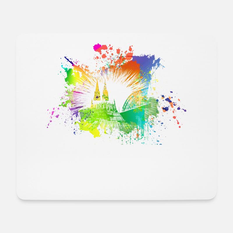 Kölner Dom Köln - Mousepad (Querformat) - Weiß